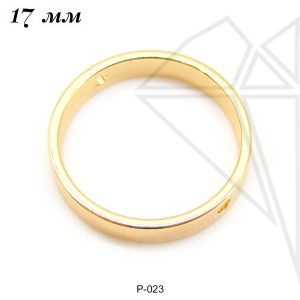Рамка круглая 17 мм (золото)