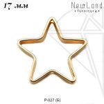 Рамка звезда 17 мм (золото)