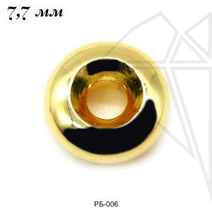 Разделительные бусины 7,7 мм (золото)