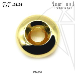 Разделительные бусины 7,7 мм (золото)