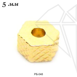 Разделительные бусины 5 мм (золото)