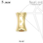 Бусина "косточка" 8 мм (золото)