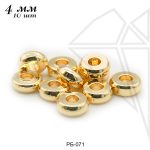 Разделительные бусины 4 мм, 10 шт (золото)