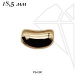 Бусина барочная жемчужина 18,5х10,5 мм (золото)