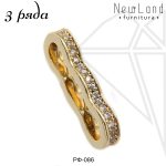 Переходники для браслетов 3 ряда (золото)