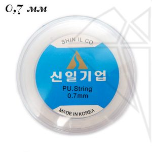 Эластичная силиконовая резинка 0,7 мм