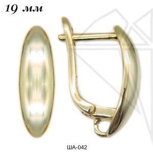 Швензы английский замок 19 мм (золото)