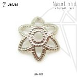 Шапочки для бусин 7 мм (родий)