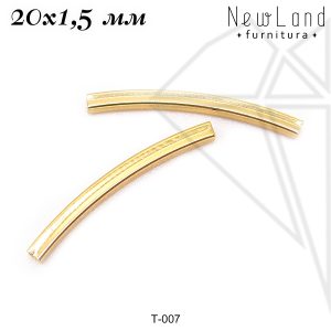 Трубочки квадратные 20х1,5 мм (золото)