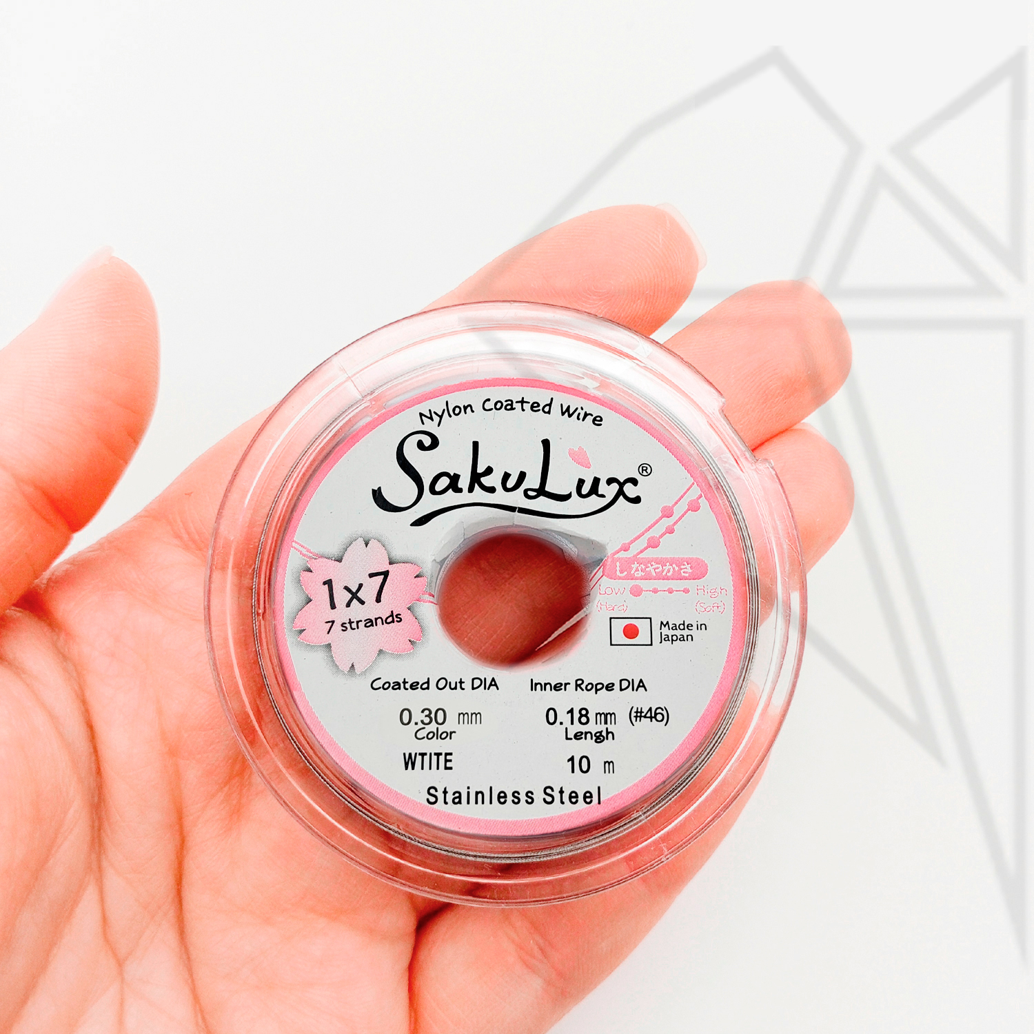 Тросик FLEXY 7 - Sakulux - 0,4 мм (серебро) катушка