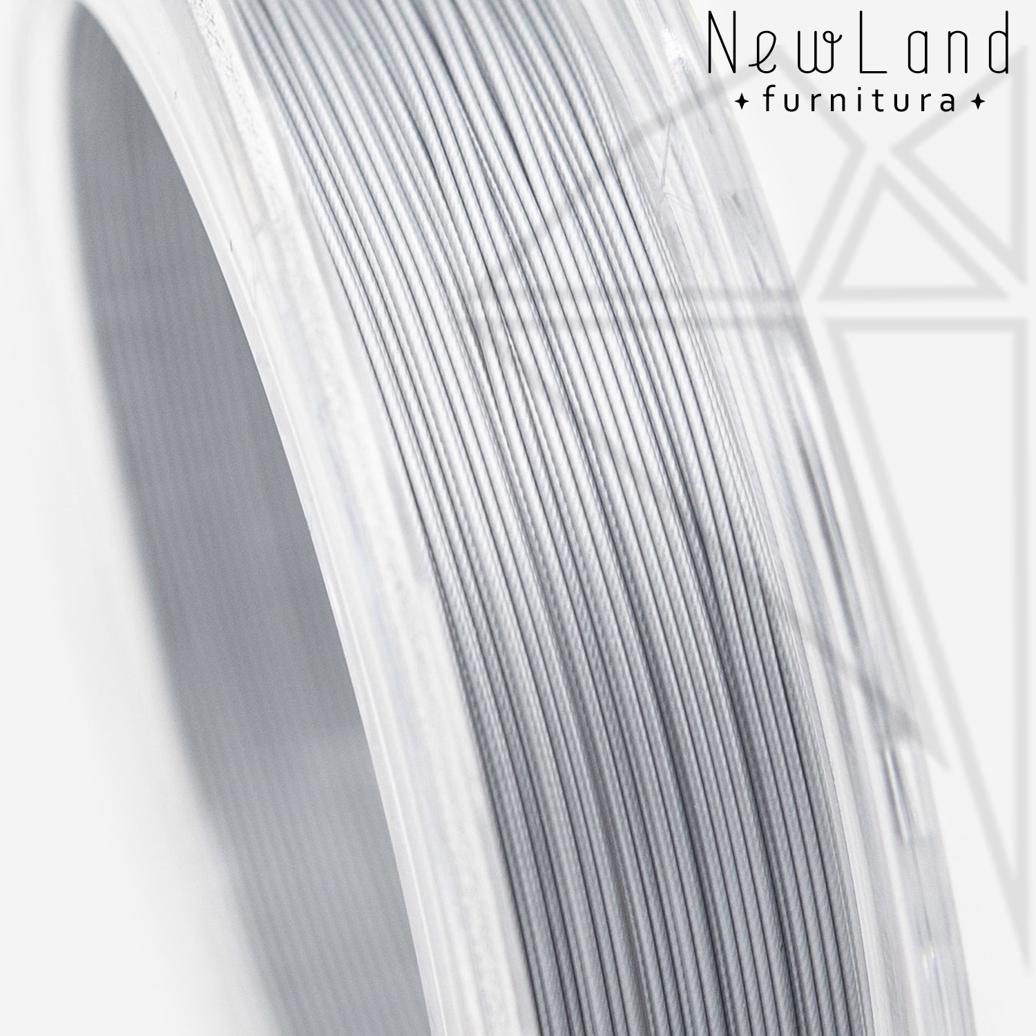 Тросик FLEXY 7 - Sakulux - 0,3 мм (серебро) катушка