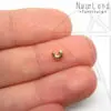 Обжимные бусины 3 мм, 10 шт (золото)
