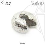 Обжимные бусины 7 мм, 1 шт (родий)