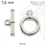 Замок тогл 7,5 мм (родий)