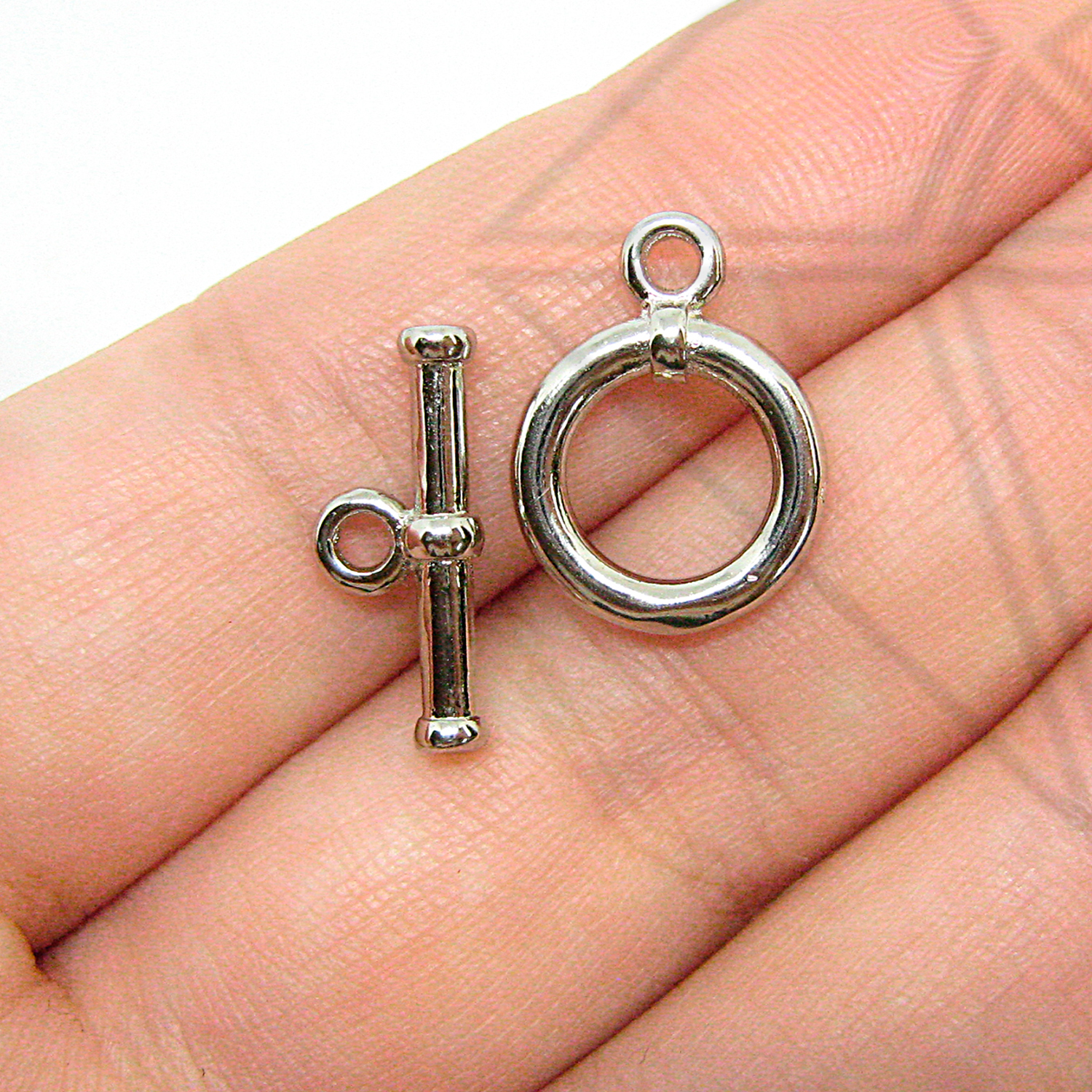 Замок тогл 7,5 мм (родий)