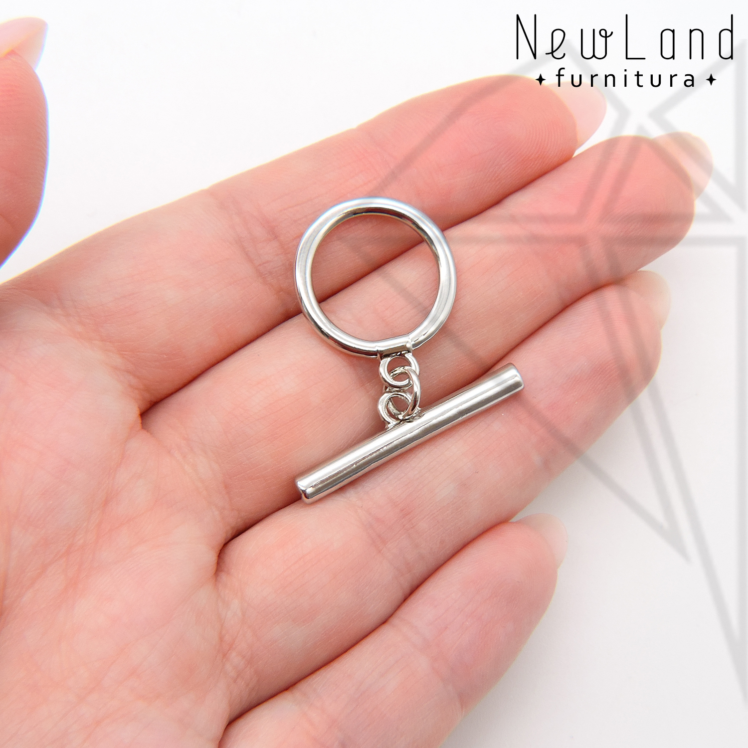 Замок тогл 20 мм (золото)