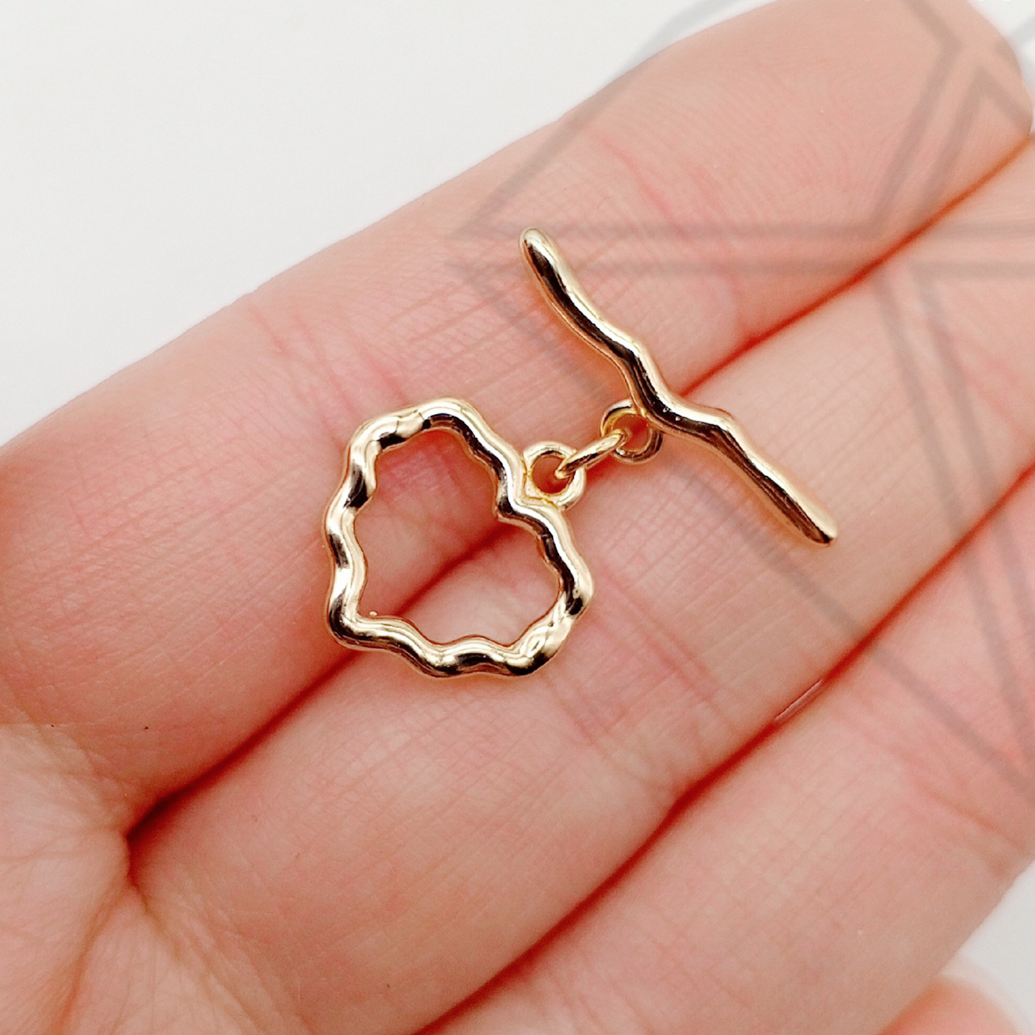 Замок тогл 15 мм (золото)