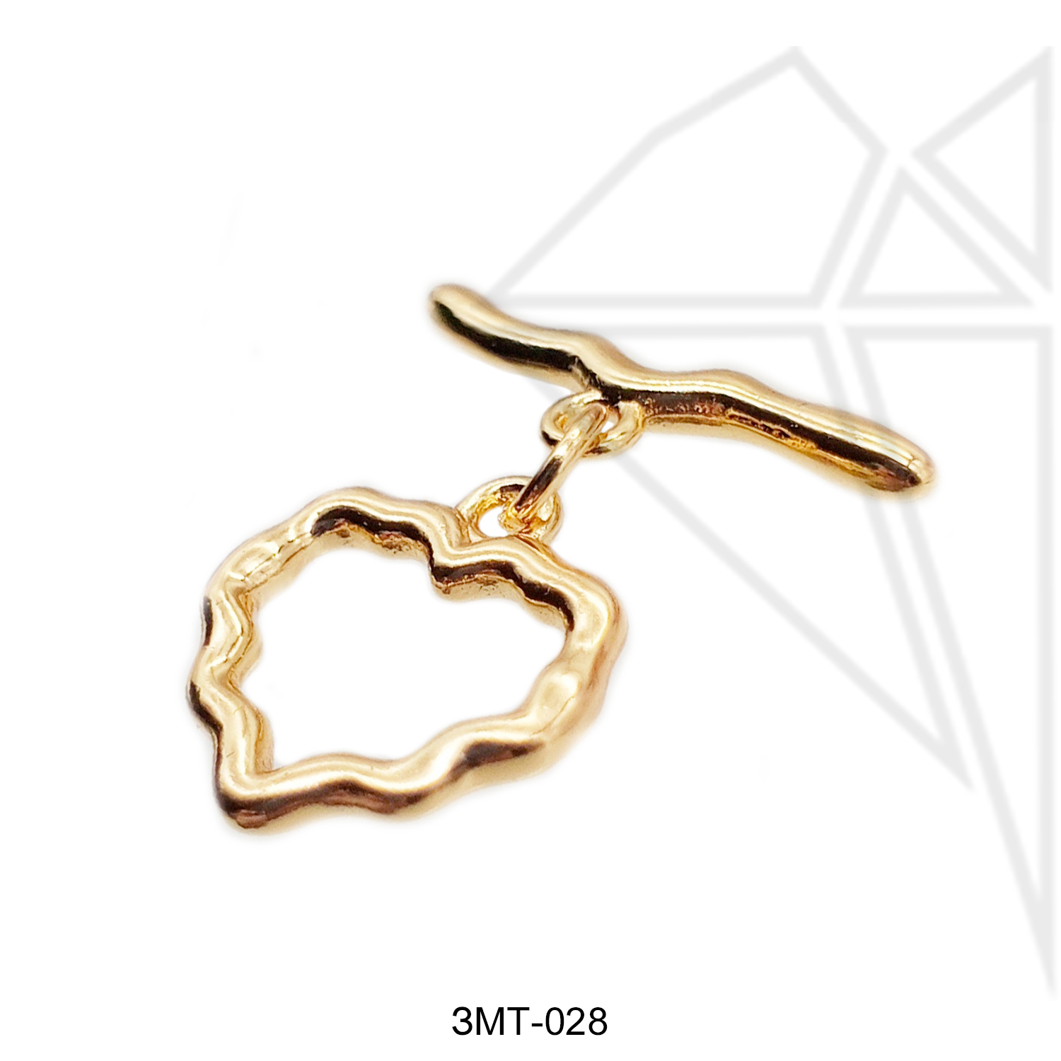 Замок тогл 15 мм (золото)