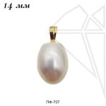 Подвеска с жемчужиной 20 мм (золото)