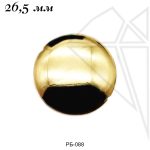 Бусина разделительная диск 26,5 мм (золото)