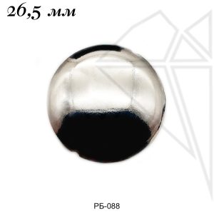 Бусина разделительная диск 26,5 мм (родий)