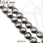 Жемчуг майорка таблетка серебристый 12,5 мм 0,5 нити