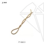 Гематит круглый золотой 3 мм 1/2 нити