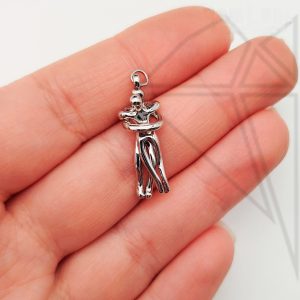 Подвеска человек 27 мм 10 шт (родий)