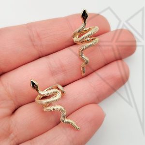 Каффа парная змеи 29 мм (золото)