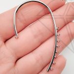 Каффа петля 56 мм (родий)