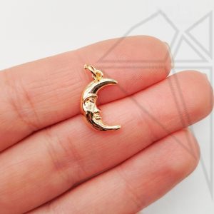 Подвеска месяц 14 мм (золото)
