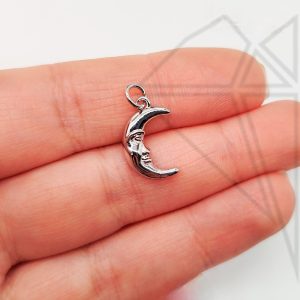 Подвеска месяц 14 мм (родий)
