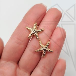 Швензы английский замок морская звезда 16 мм (золото)