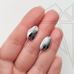 Швензы английский замок ракушка 17 мм (родий)