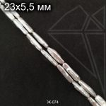 Жемчуг Кеши 23х6 мм 1/2 нити (класс ААА)