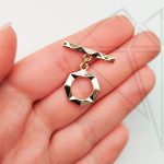 Замок тогл геометрический 16 мм (золото)