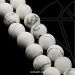 Кахолонг круглый матовый 4 мм 1/2 нити