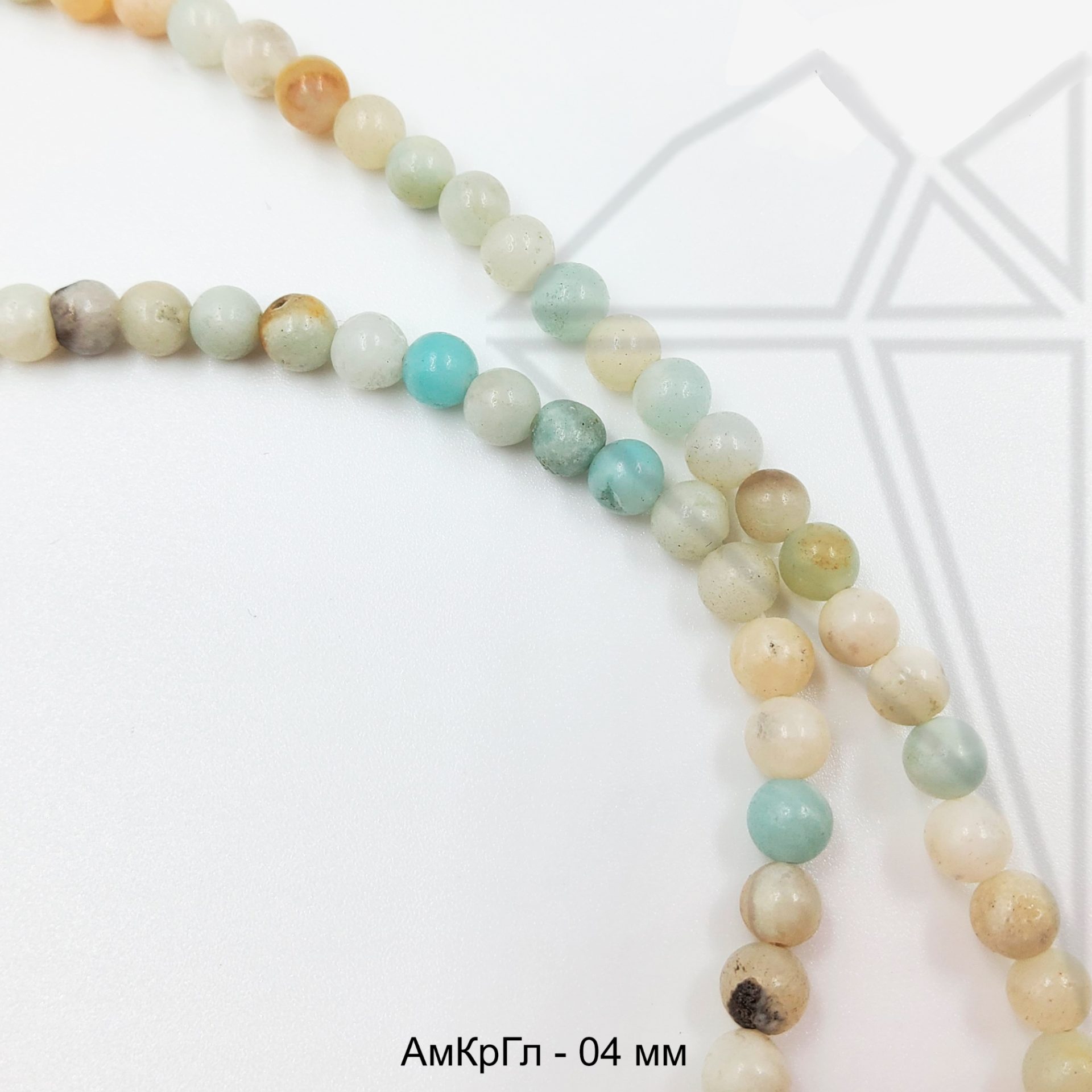 Амазонит 4 мм 1/2 нити
