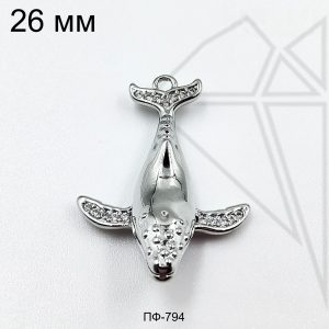 Подвеска кит 26 мм (родий)