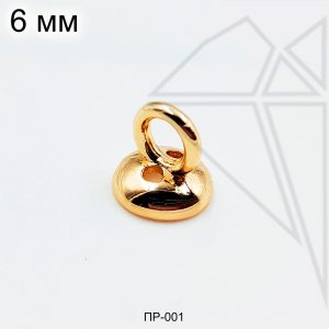 Протектор с шапочкой для тросика 6 мм (золото)