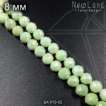 Хрустальные бусины ЗЕЛЕНЫЕ 8 мм 1/2 нити