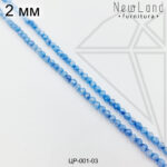 Циркон голубого цвета с огранкой 2 мм НИТЬ
