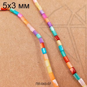 Перламутр трубочки (МИКС) 3х5 мм 1/2 нити