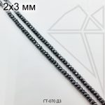Гематит рондель черный 3 мм 1/2 нити