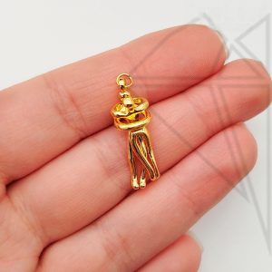 Подвеска человек 27 мм 10 шт (золото)