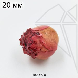 Подвеска Роза розово-желтая 20 мм (золото)