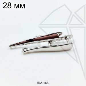 Швензы вытянутые английский замок 28 мм (родий)