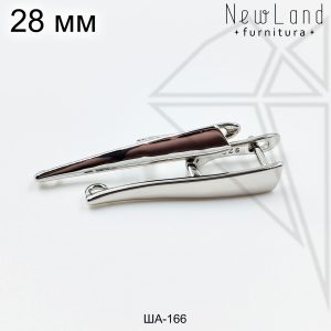 Швензы вытянутые английский замок 28 мм (родий)