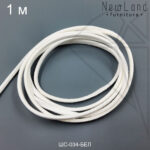 Шнур замшевый 1 м 2 мм (белый)