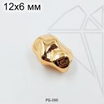 Разделительная бусина барочная 12х8 мм (золото)